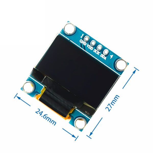 0.96" OLED 128x64- Blue - Image 3
